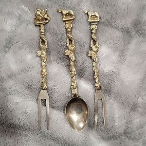 925 sterling silver 3 piece signed Montagnani Italy
